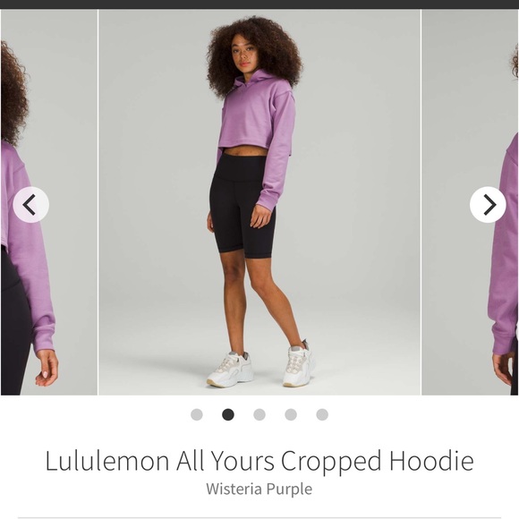 lululemon athletica Tops - NEW with tags! Lululemon All Yours Cropped Hoodie
Wisteria Purple